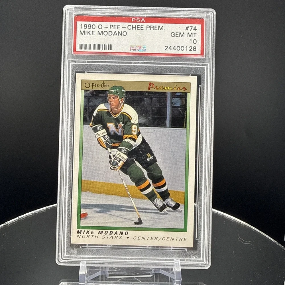 1990-91 O-Pee-Chee Premier MIKE MODANO #74 Rookie RC HOF PSA 10 Gem Mint